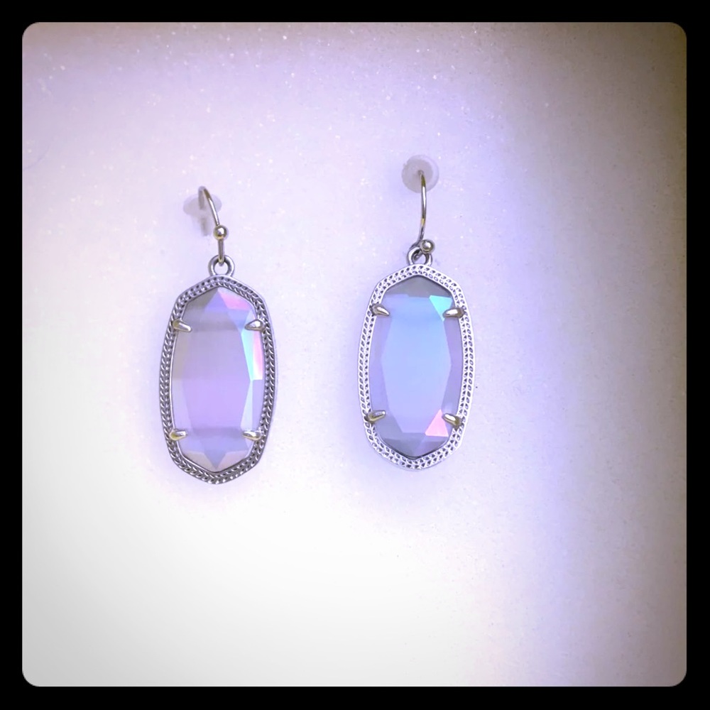 Kendra Scott silver iridescent slate Dani